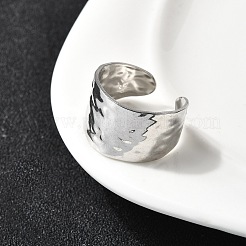 304 Stainless Steel Open Cuff Rings&nbsp;RJEW-H261-03P