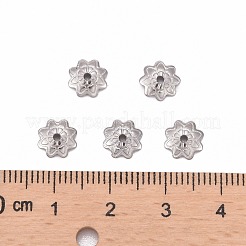 Tarnish Resistant 304 Stainless Steel 8-Petal Flower Bead Caps&nbsp;STAS-J011-03