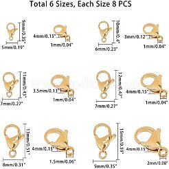 304 Stainless Steel Lobster Claw Clasps&nbsp;STAS-UN0004-27G