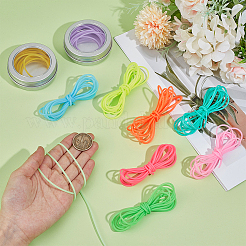 10Pcs 10 Colors Hollow Pipe PVC Tubular Synthetic Rubber Cord&nbsp;DIY-BC00003