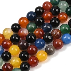 Natural Agate Beads Strands&nbsp;G-B171-B04-8mm