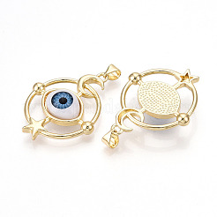 Brass Resin Pendants&nbsp;KK-T070-101