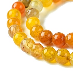Dyed Natural Dragon Veins Agate Beads Strands&nbsp;G-C068-6mm-15