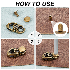 40 Sets 4 Colors Alloy Boot Lace Hooks&nbsp;FIND-PH0020-94