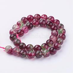 Natural Crackle Quartz Beads Strands&nbsp;G-K084-12mm-08B