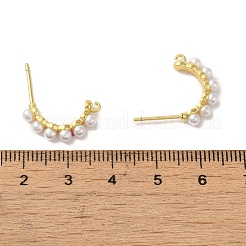 Rack Plating Brass Studs Earrings Findings&nbsp;EJEW-R162-32G