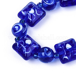 Handmade Lampwork Beads Strands&nbsp;LAMP-N028-06