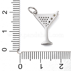 Rack Plating Brass Micro Pave Cubic Zirconia Pendants&nbsp;LS-KK-NH0003-02P