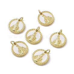 Rack Plating Brass Enamel Charms&nbsp;KK-M231-02G