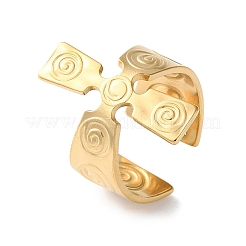 304 Stainless Steel Open Cuff Rings&nbsp;RJEW-S623-01G