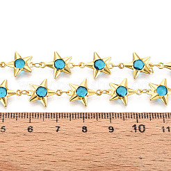 Brass Star Link Chains&nbsp;CHC-N023-07C-G
