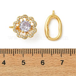 SHEGRACE Bras Micro Pave Clear Cubic Zirconia Fold Ovar Clasps&nbsp;XGRQ5F031-807GB