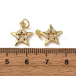 Brass Micro Pave Cubic Zirconia Pendants&nbsp;KK-A270-01A-G
