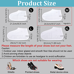 Silicone Silent Non-slip Shoe Covers&nbsp;AJEW-WH0348-952B
