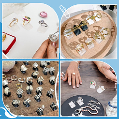40Pcs 2 Colors Plastic Ring Holder&nbsp;KY-PH0002-37