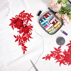 Lace Polyester Embroidery Organza Ornament Accessories&nbsp;DIY-WH20011-56B