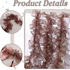 5 Yards Pleated Organza Pleated Lace Ribbon&nbsp;OCOR-PH0004-67C