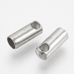 Tarnish Resistant 201 Stainless Steel Cord Ends&nbsp;X-STAS-S028-35