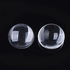 Transparent Glass Cabochons&nbsp;GGLA-R026-25mm-B