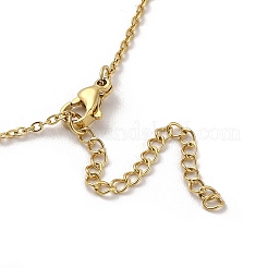 304 Stainless Steel Pendant Necklaces&nbsp;NJEW-U002-24G-04