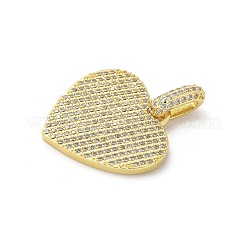 Brass Micro Pave Cubic Zirconia Pendants&nbsp;KK-S511-22G
