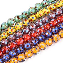 Handmade Lampwork Beads Strands&nbsp;LAMP-N036-07A-01