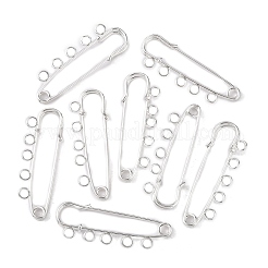 Brass Brooch Findings&nbsp;MAK-S002-50mm-BZ001S