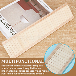 Rectangle Wood Wainboard Skirting&nbsp;DIY-WH0430-756A
