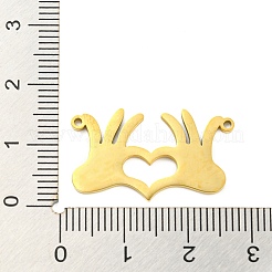 304 Stainless Steel Pendants&nbsp;STAS-Q255-07G