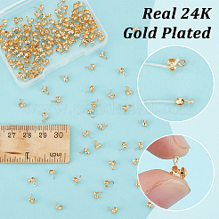 150Pcs Brass Bead Tips&nbsp;KK-UN0003-37