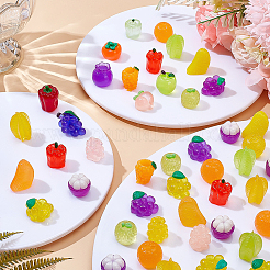 Luminous Resin Fruits Display Ornaments&nbsp;RESI-WH0092-005