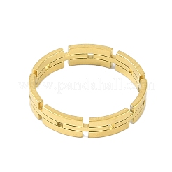304 Stainless Steel Chain Shape Finger Ring for Women Men&nbsp;RJEW-C084-01B-G