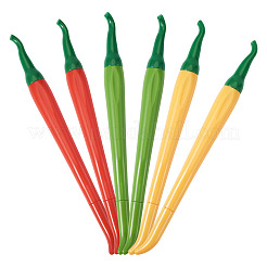 15Pcs 3 Colors Plastic Pepper Shape Gel Pen&nbsp;AJEW-TA0002-43