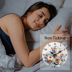 MDF Printed Wall Clock&nbsp;HJEW-WH0058-028