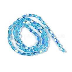 Electroplate Glass Beads Strands&nbsp;GLAA-Q101-03B-AB05