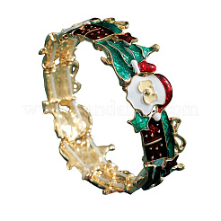 Christmas Theme Alloy Enamel Bangles for Women&nbsp;WG4C6FF-03