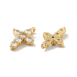 Brass Micro Pave Cubic Zirconia Pendants&nbsp;X-KK-B059-18G