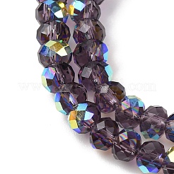 Electroplate Transparent Glass Beads Strands&nbsp;EGLA-A046-01A-11