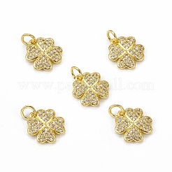 Brass Micro Pave Cubic Zirconia Charms&nbsp;KK-E068-VB113