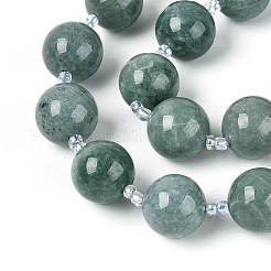 Natural Jadeite Beads Strands&nbsp;G-N353-07E-01