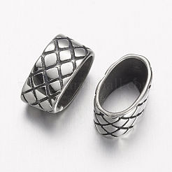 304 Stainless Steel Slide Charms&nbsp;STAS-E133-064AS
