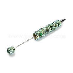 Polymer Clay Rhinestones Ball-Point Pen&nbsp;OFST-D300-05P-O