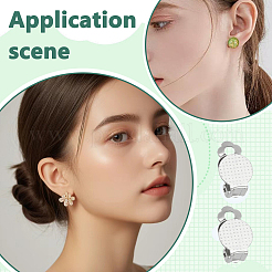304 Stainless Steel Clip-on Earring Findings&nbsp;STAS-ME0001-62P