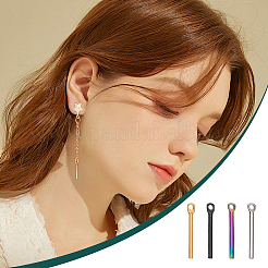 40Pcs 4 Colors Ion Plating(IP) 304 Stainless Steel Pendants&nbsp;STAS-UN0060-48