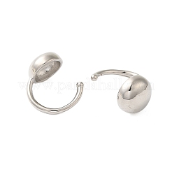 Round Brass Cuff Earrings&nbsp;EJEW-A113-02P
