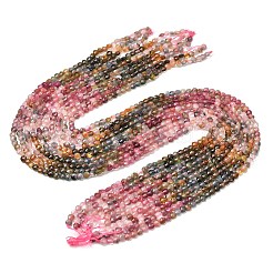 Gradient Color Natural Multicolor Tourmaline Beads Strands&nbsp;G-D110-F02-02