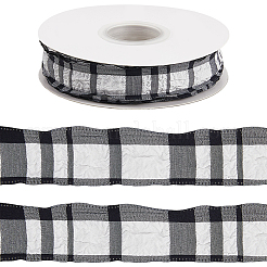 Cloth Plaid Ribbon&nbsp;OCOR-WH20071-001G