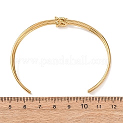 304 Stainless Steel Double Layers Cuff Bangles for Women&nbsp;BJEW-Z165-01G