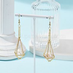 Brass Earring Hooks with Tray&nbsp;EJEW-JE05582-01