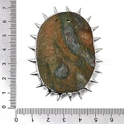 Natural Ruby in Zoisite Carved Plant Big Pendants&nbsp;G-C291-01A